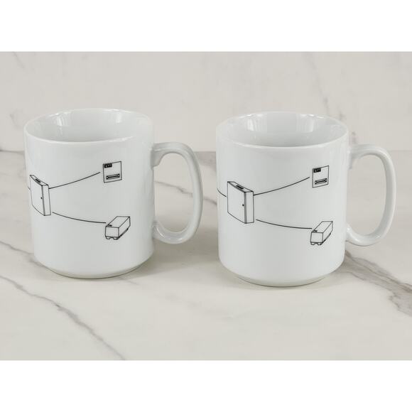 IBM Security Systems Cybersecurity Coffee Mug 14oz Teacup 80s 4" x2 Vintage - Picture 8 of 15